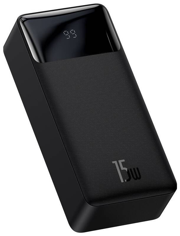 Power bank Baseus Bipow, 30000mAh, Type C PD dhe 2x Quick Charge 3.0, i zi