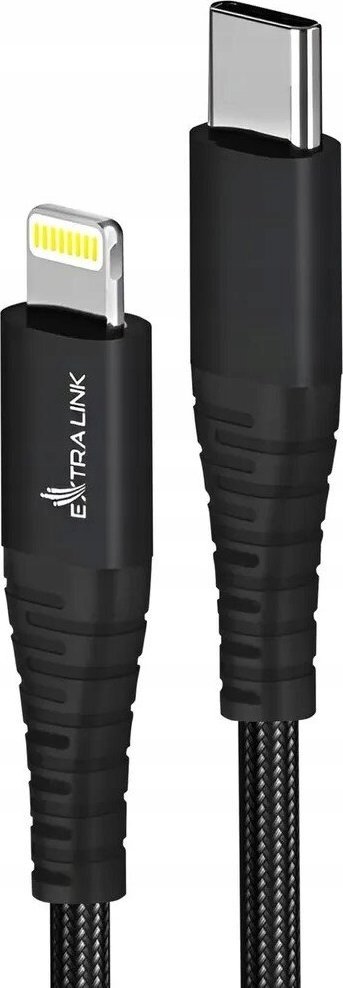 Kabllo USB ExtraLink CABESL03, USB C në Lightning, 2 m, e zezë