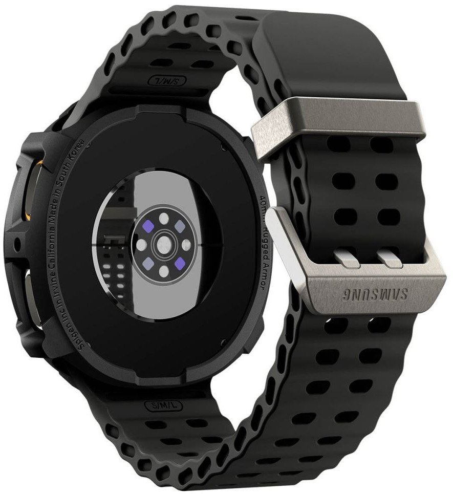 Mbështjellës për smartwatch Spigen Rugged Armor për Samsung Galaxy Watch 8 40mm, TPU, i zi matte