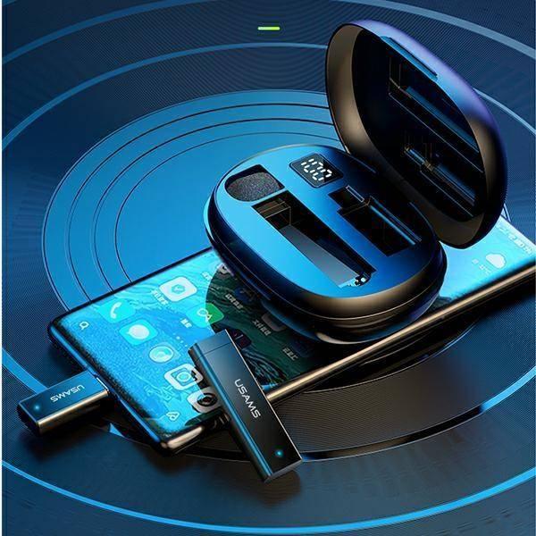 Mikrofon pa tel Usams US-ZB243 Lapel, ENC, 10m, i zi