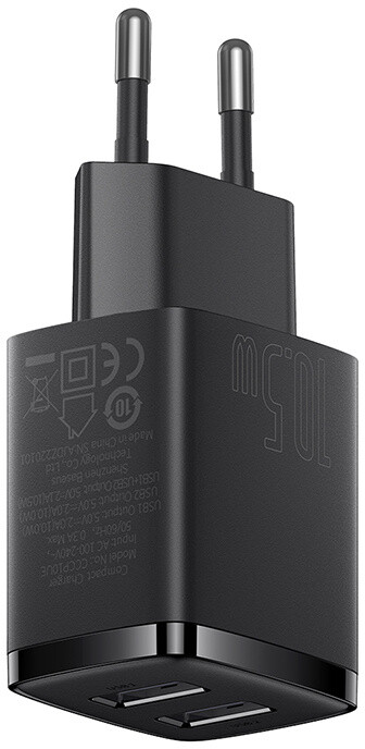 Karikues Baseus, 2xUSB-A, 10.5W, i zi