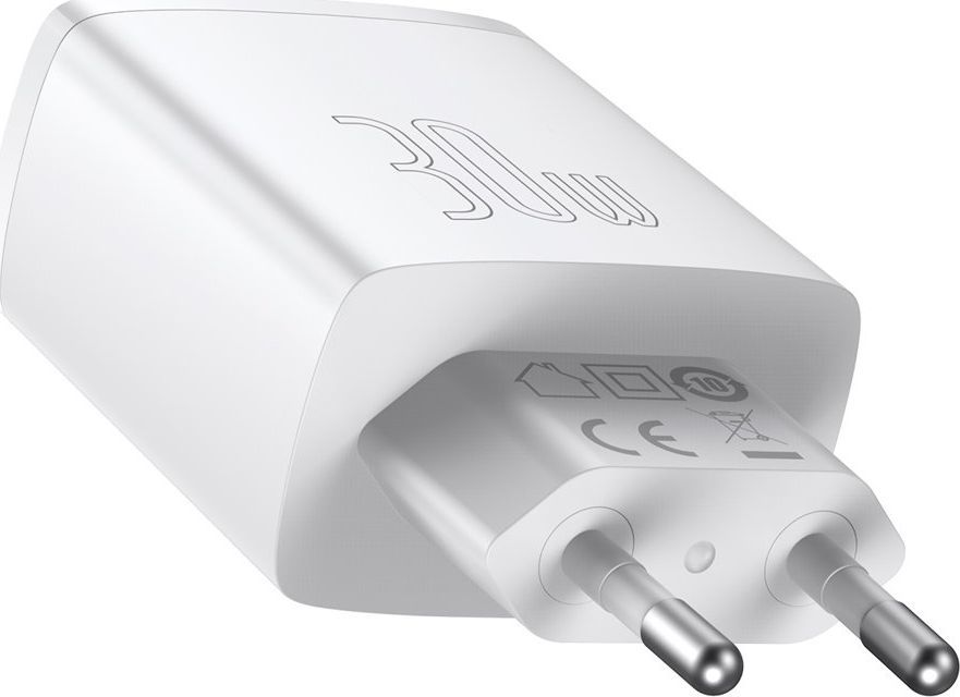 Полнач Baseus CCXJ-E02 со 2x USB-A и 1x USB-C, 3A, бел