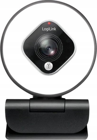 Webcam LogiLink UA0384, Full HD 1080p, me dritë rrethore, i zi e bardhë