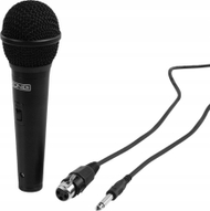 Mikrofon dinamik me kabllo Wired Metal Handheld Vocal, XLR në 6.35mm, kabllo 5m, i zi
