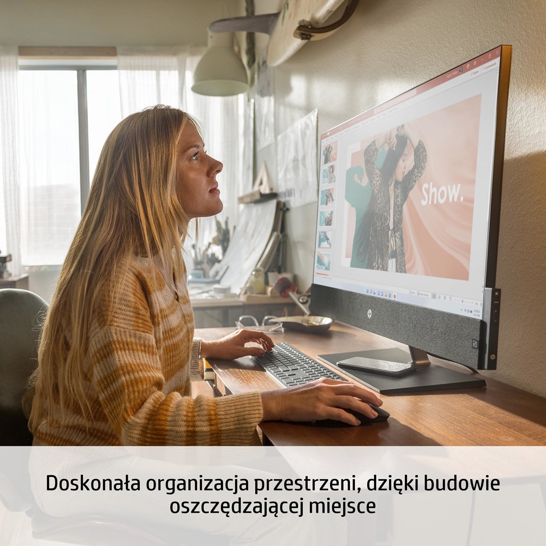 Kompjuter All-in-One HP 6J9N3EA, 31.5", i5-12400T, 16GB RAM, 1TB SSD, GTX 1650, i zi