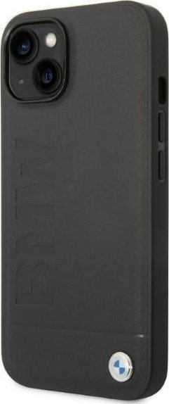 Mbrojtëse telefoni BMW Signature Logo Imprint, për iPhone 14 6.1", hardcase, MagSafe, e zezë