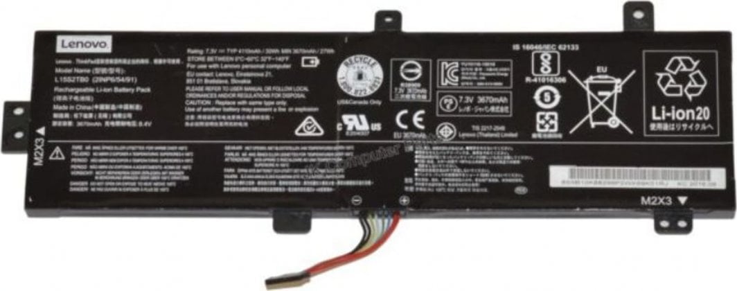 Bateri për laptop Lenovo G15 SY L15S2TB0, 7.3V, 30Wh