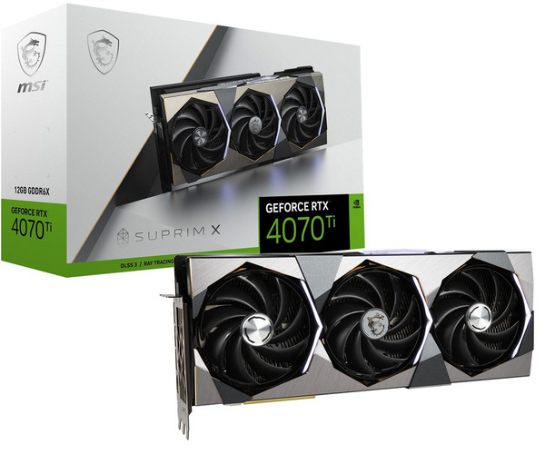 Kartë grafike MSI NVIDIA GeForce RTX 4070 Ti, 12 GB GDDR6X