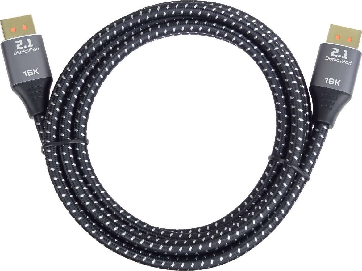 Kабел DisplayPort PREMIUMCORD kport11-02, DisplayPort 2.1, до 16K 60Hz 8K 120Hz, црн