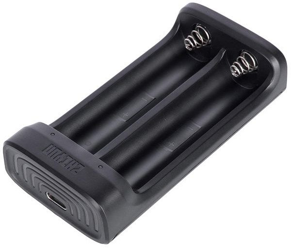 Полнач за батерии Zhiyun 18650, 2 слота, USB Type C, црн