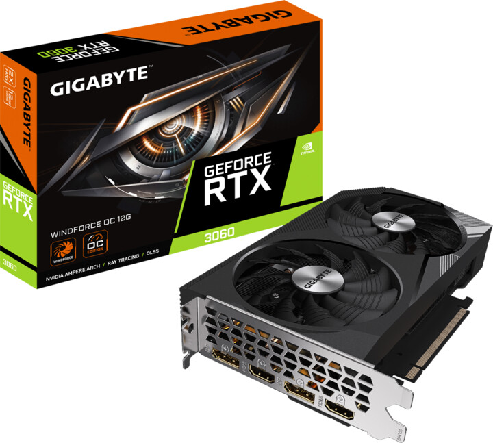 Kartelë grafike Gigabyte GeForce RTX 3060 Windforce OC LHR 12GB GDDR6
