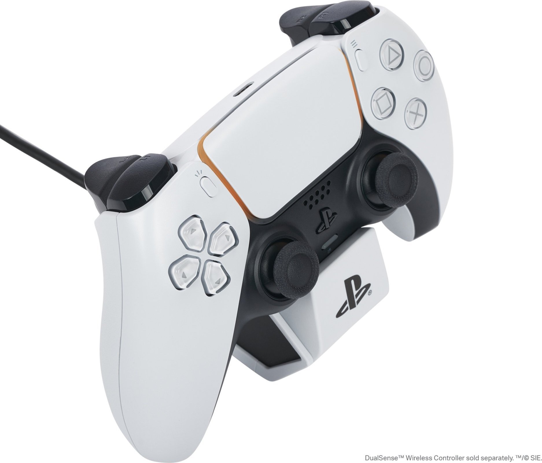 Станција за полнење PowerA Single Charging Station за PS5 DualSense, USB, со ЛЕД светло, бела