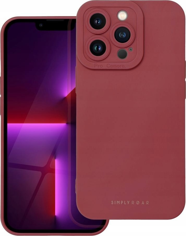 Kапак Roar Luna за iPhone 16 Plus, TPU, поддржува безжично полнење, црвен