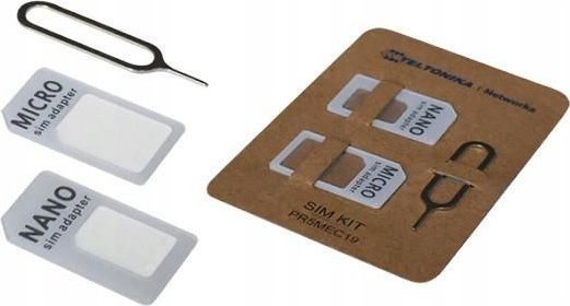Adapter kartele SIM SELFSAT Teltonika, Nano Micro në SIM standarde, me gjilpërë