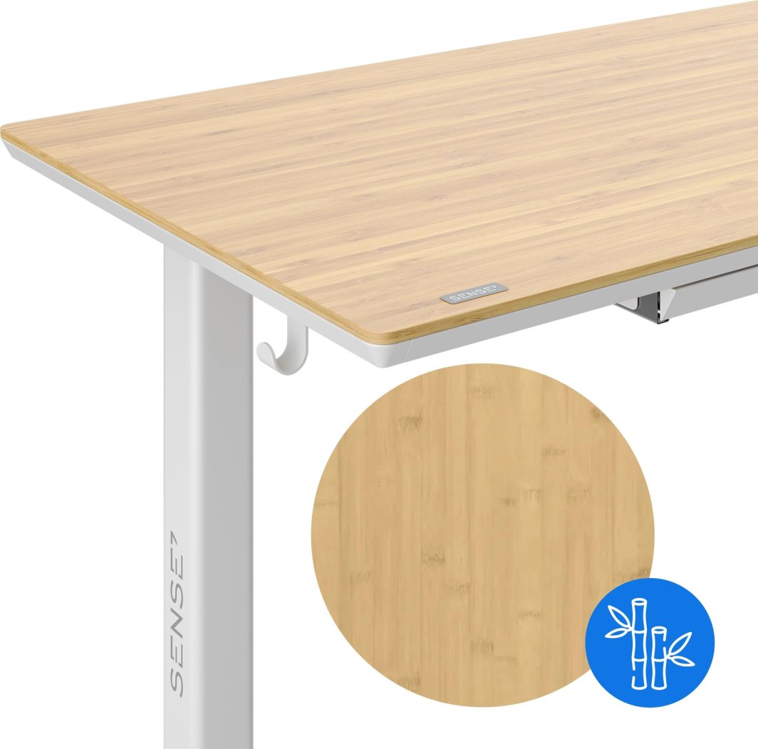 Tavolinë SENSE7 Newai Bamboo, e kaftë/ bardhë
