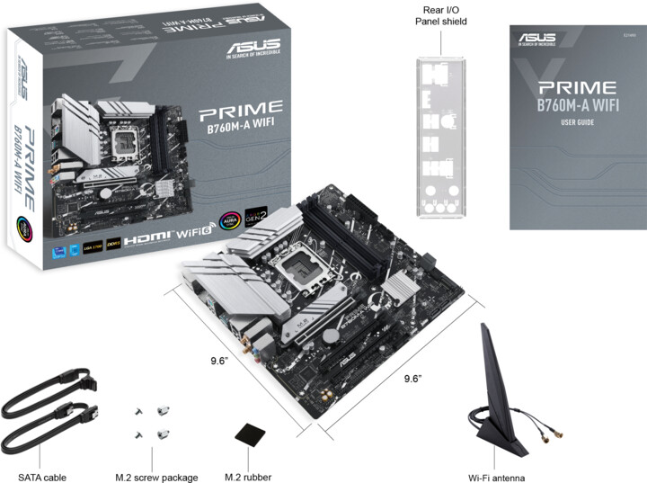 Pllakë amë ASUS PRIME B760M-A WIFI - Intel B760