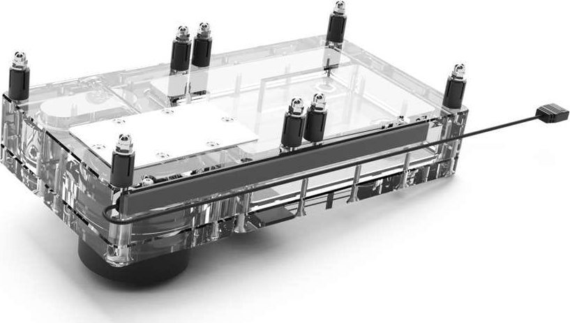 Rezervuar ftohës uji Alphacool Core Flat 240, pompë VPP, RGB, transparent