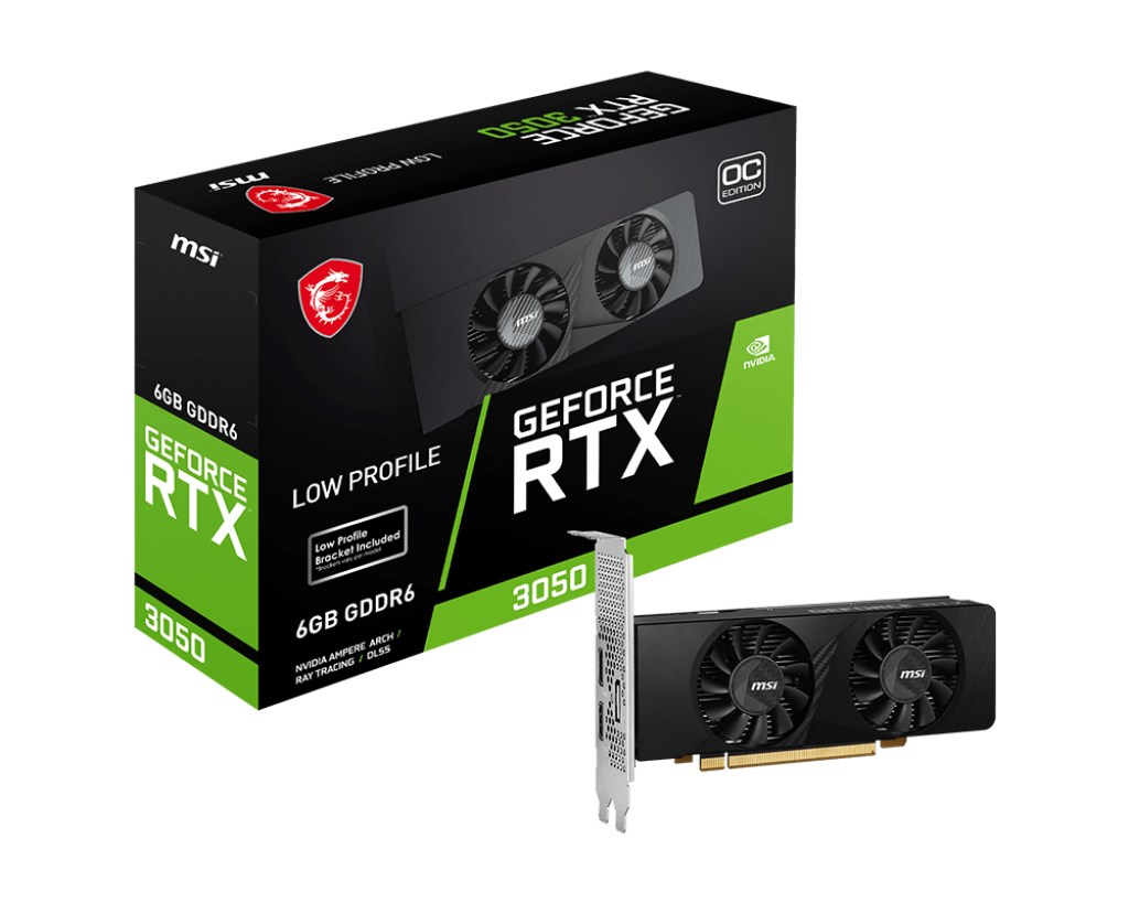 Kartelë grafike MSI GeForce RTX 3050 LP OC 6GB GDDR6