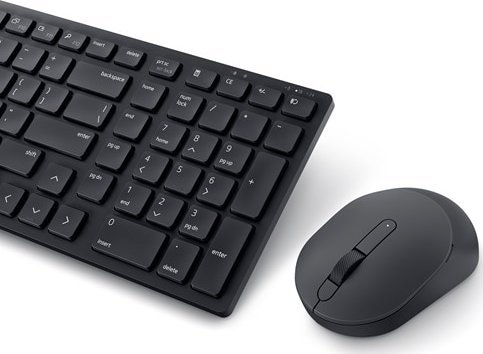 Set tastierë dhe mi Dell KM555, pa kabëll, layout ukrainas, i zi