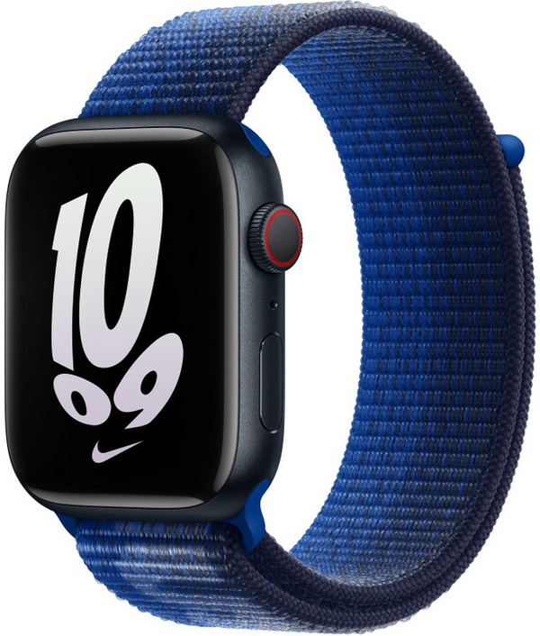 Apple Watch 45mm Nike Band, Game Royal/Midnight Navy Nike Sport Loop
