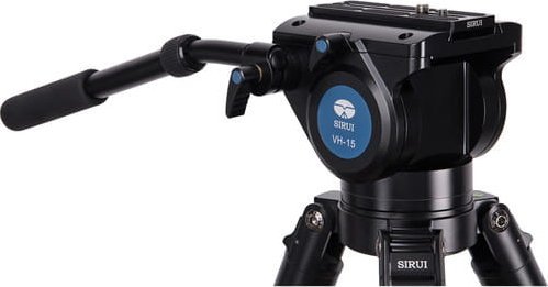 Kokë video Sirui VH-15, mekanizëm fluid, kapacitet 10 kg, e zezë