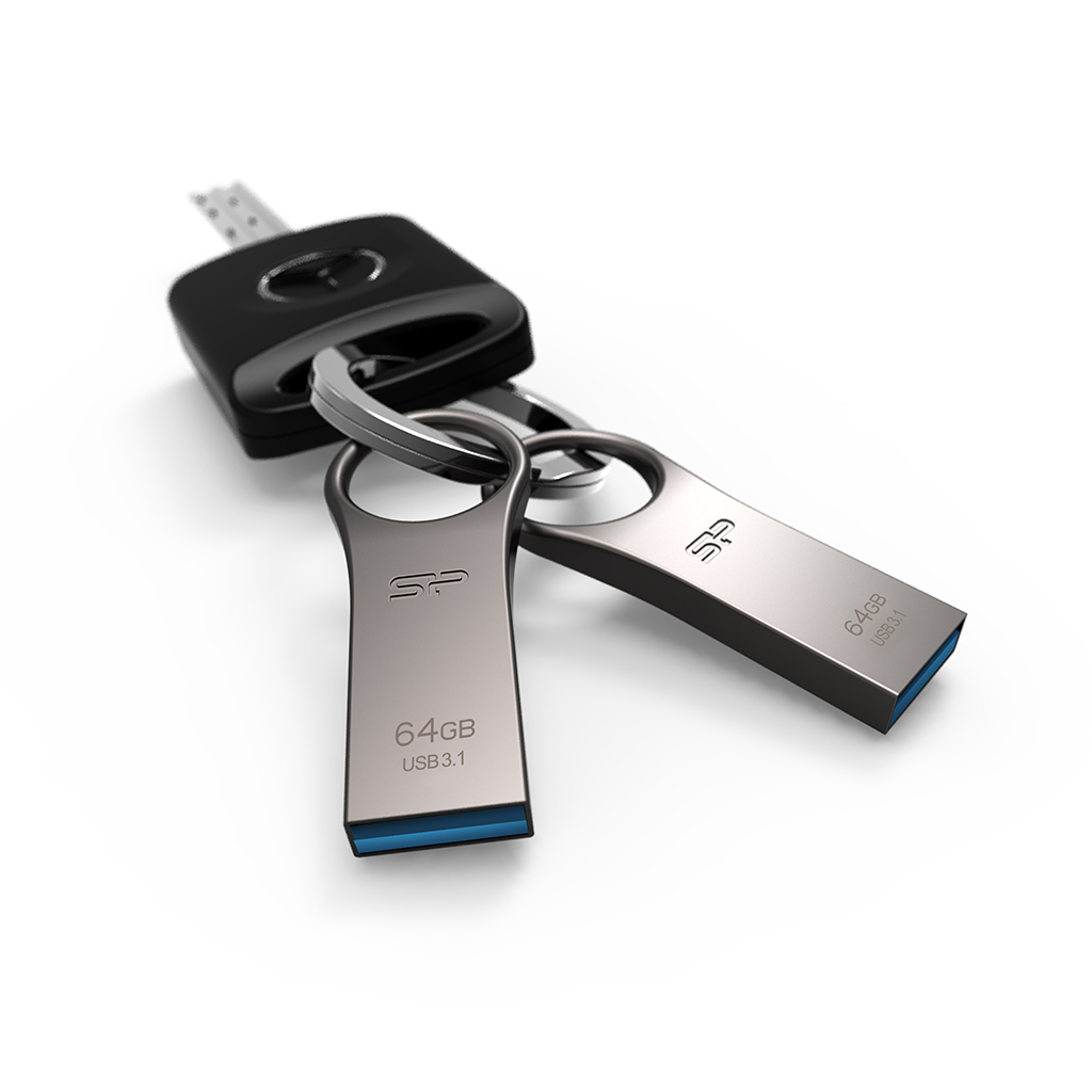 USB Silicon Power Jewel J80, 64GB, 3.2 e argjendtë
