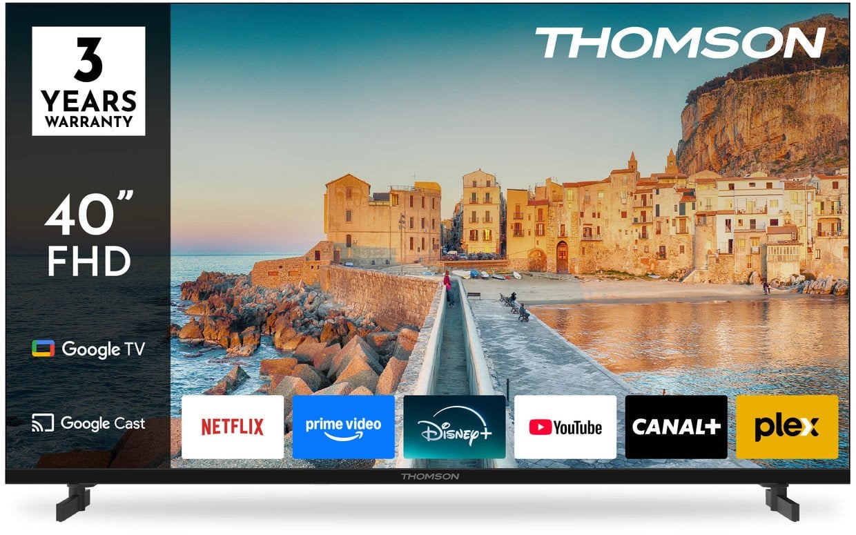 Televizor Smart Google 40", FHD, Chromecast i integruar, i zi