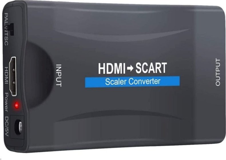Konvertues HDMI në SCART PremiumCord, Full HD 1080p, me adapter 230V