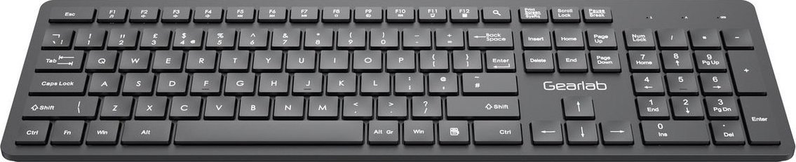 Тастатура Gearlab G220, USB, распоред UK, црна