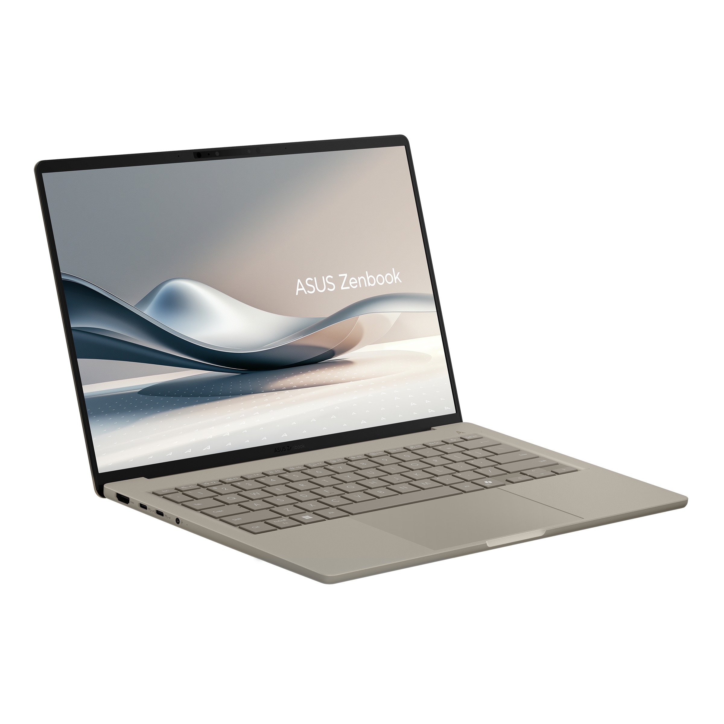Laptop ASUS Zenbook 14 UX3407QA-OLED305W, 14", Qualcomm Snapdragon X, 32GB RAM, 1TB SSD, bezhë