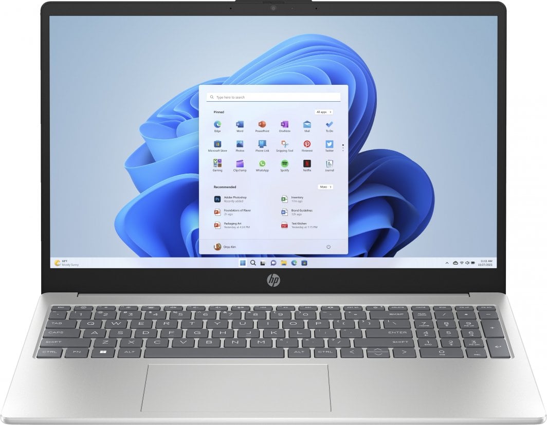 Laptop HP 15-fc0010nw Ryzen 5 7520U, 15.6", AMD Ryzen 5 7520U, 16 GB RAM, 512 GB SSD, i argjendtë