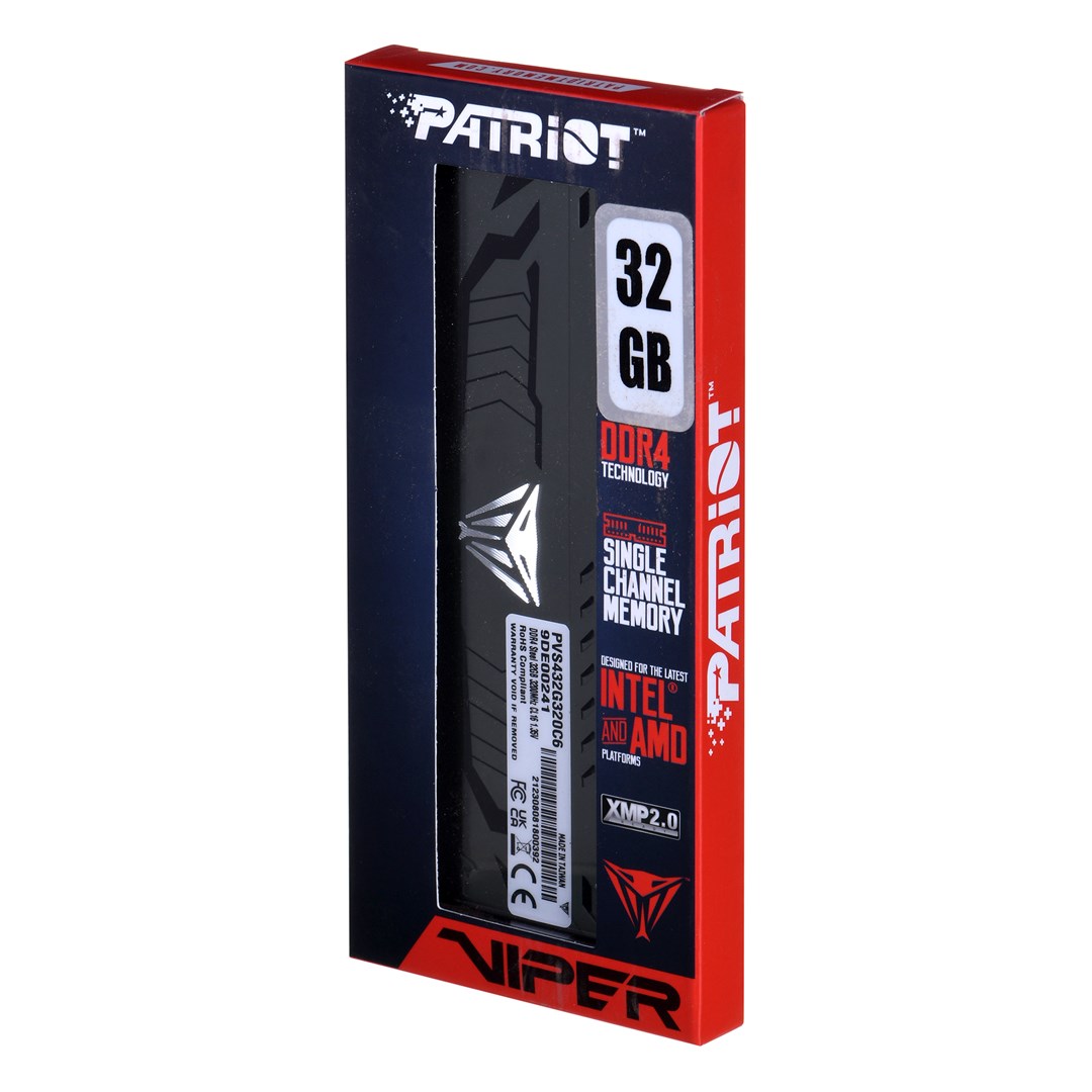 Меморија RAM Patriot Viper Steel PVS432G320C6 32 GB (1 x 32 GB) DDR4 3200 MHz