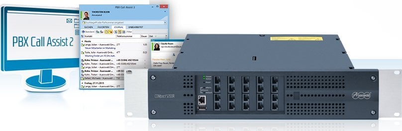 Central telefonik Auerswald COMpact 5200R, montim 19", me kabllo