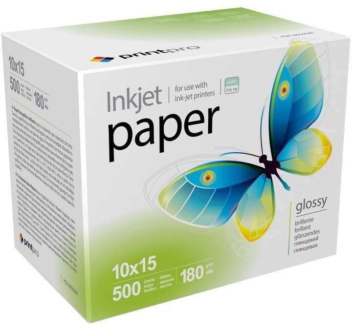 Letër për foto me shkëlqim COLORWAY Print Pro 180g/m2, 10x15, 500 fletë