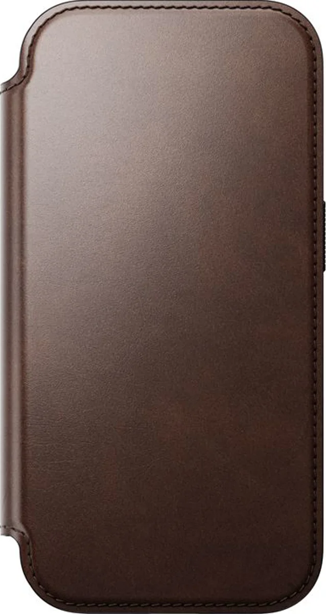 Këllëf folio Nomad Modern Leather, për iPhone 17 Pro, lëkurë Horween, kafe rustic