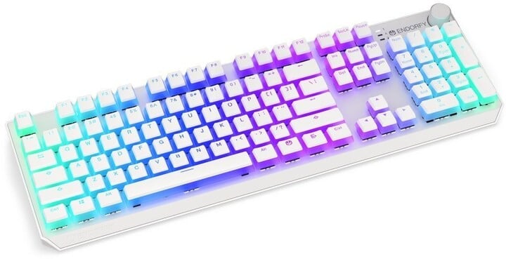 Tastierë Endorfy Thock Wireless Pudding, Kailh Red, e bardhë, US