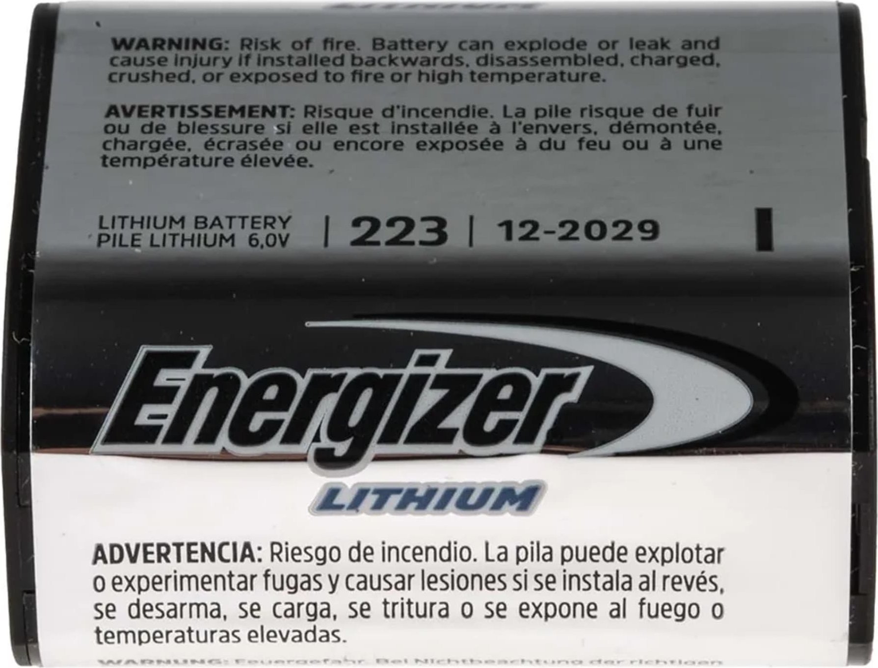 Bateri litium Energizer CRP2, 6V, 1500mAh