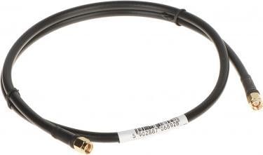 Kabllo koaksiale RF SMA F në SMA F H155, 0.8m, e zezë