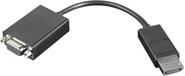Përshatës Lenovo DisplayPort - D-Sub (VGA), i zi
