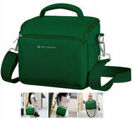 Торба за на рамо за камера K&amp;F Concept Camera Sling Bag, со преграда за објектив, зелена