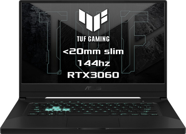 [OUTLET] ASUS TUF Dash F15 Лаптоп , 15,6 ", Intel Core i7, 8 GB RAM, 512 GB SSD, NVIDIA GeForce RTX 3060, сив