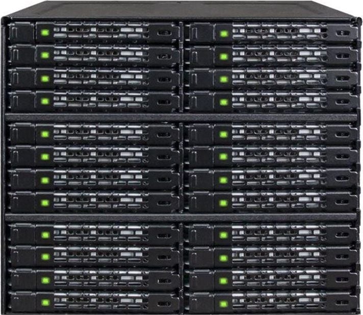 Adaptues disqesh ICY DOCK ToughArmor, 24 slote 2.5", 3 slote 5.25", i zi