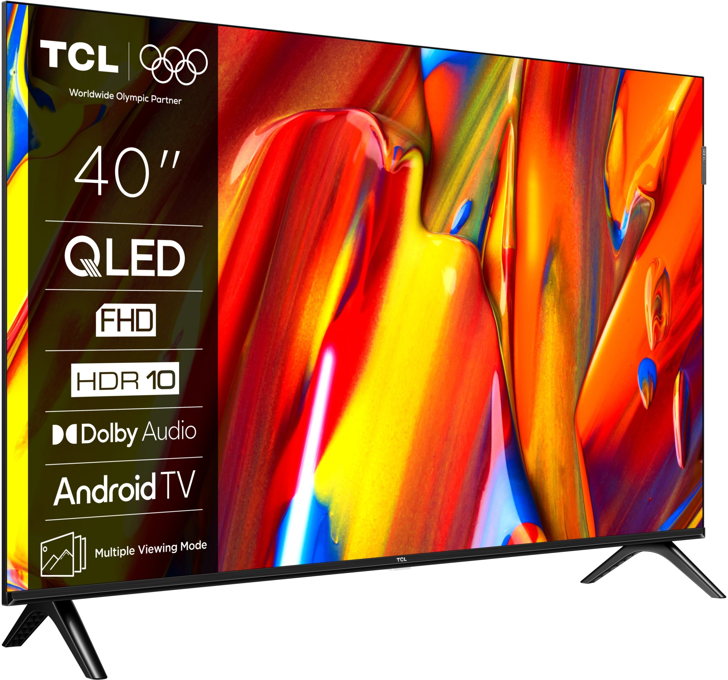 Televizor TCL QLED 40V5CX7, 40", 4K Ultra HD, Smart Android TV