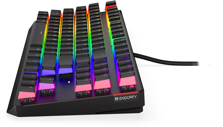 Tastierë Endorfy Thock TKL Pudding Brown, Kailh Brown, US, e zezë