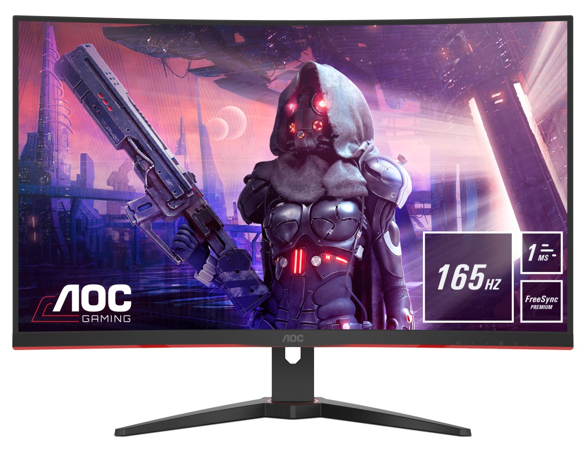 Monitor AOC Gaming CQ32G2SE/BK, 31.5", 2560 x 1440, 165 Hz, i zi