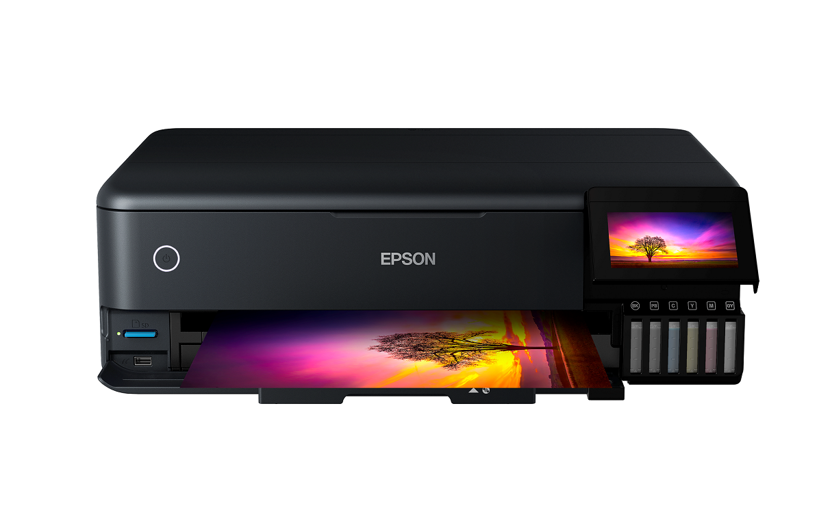 Printer multifunksional Epson EcoTank L8180, A3+, 6 bojëra, WiFi, i zi