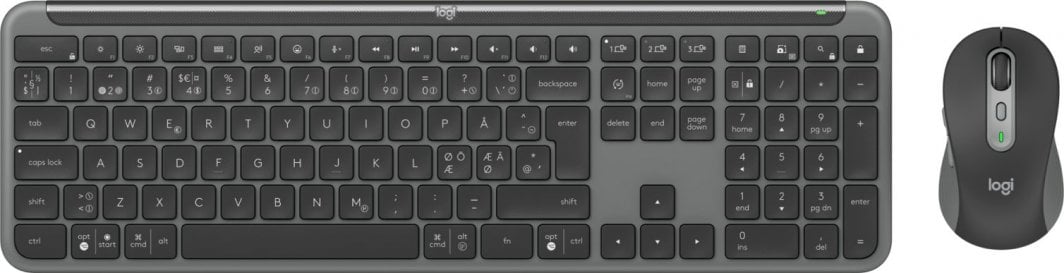 Тастатура Logitech, wireless, Nordic, црн