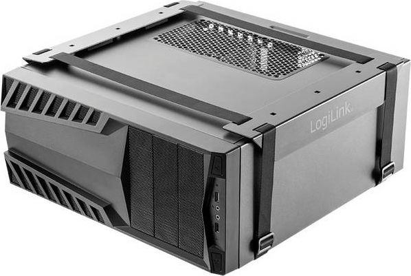 Mbajtës kompjuteri LogiLink EO0009, montim nën tavolinë, i rregullueshëm, çelik i zi
