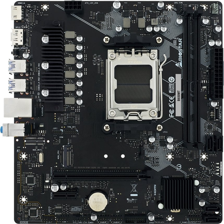 Motherboard Biostar B650MT, DDR5, PCIe 5.0, i zi
