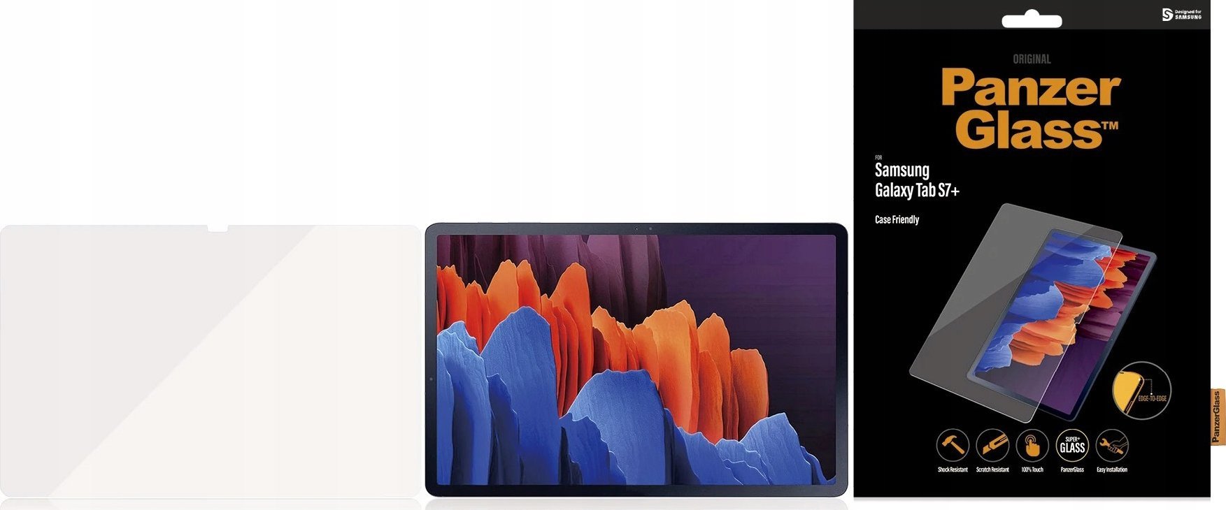 Mbrojtës ekrani PanzerGlass për Samsung Galaxy Tab S9, xham i temperuar, Ultra-Wide Fit, transparent